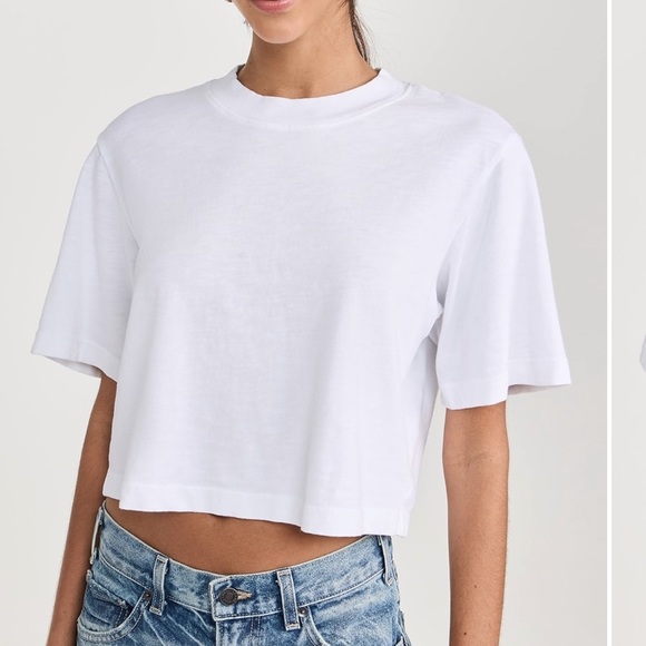 NEW cotton citizen Tokyo Crop Tee in White L - Picture 1 of 9